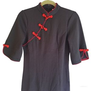 Size :M Side Slit Short Sleeve Qipao